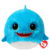 Ty Bamse/Hoppebold - Beanie Babies - Baby Shark - 10 cm - Blue S