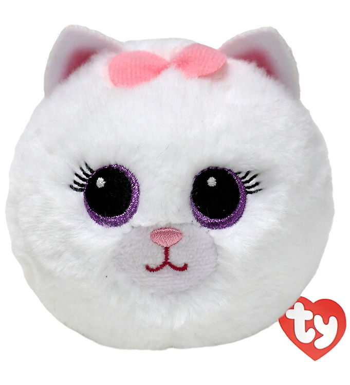Ty Bamse/Hoppebold - Beanie Babies - Cat - 10 cm - Purdy