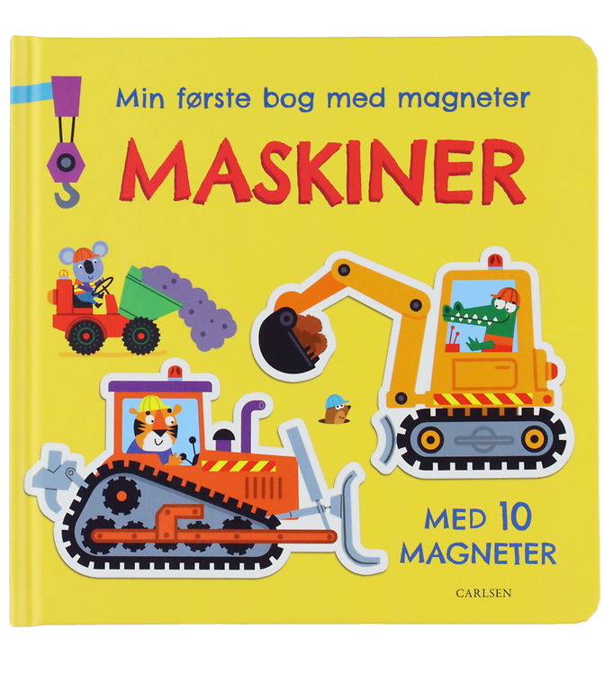 Forlaget Carlsen Bog - Min Første Bog Med Magneter - Maskiner