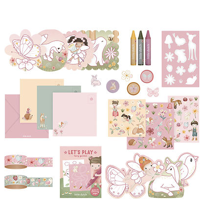 Little Dutch - Kreativ Kuffert - Rosa Fairy Garden