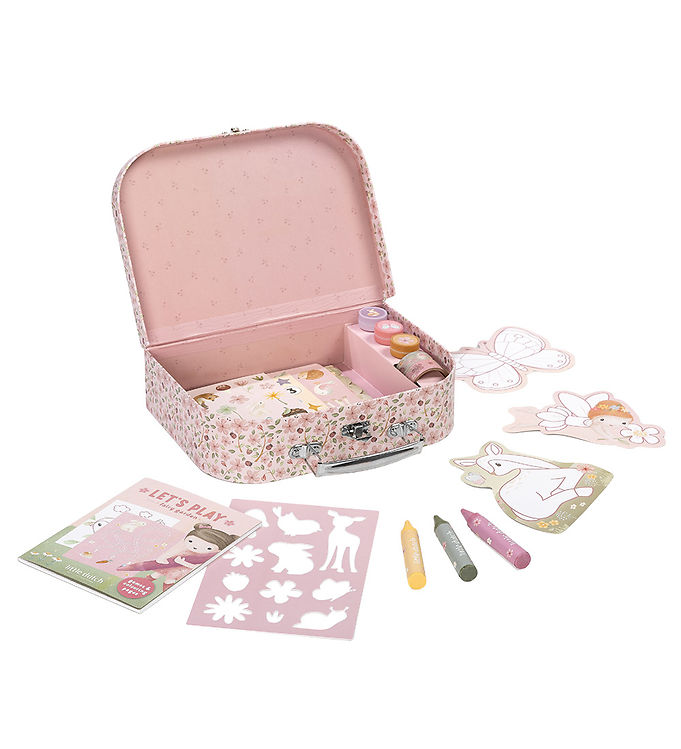 Little Dutch Kreasæt - Kreativ Kuffert - Rosa Fairy Garden