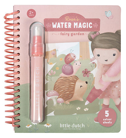 Little Dutch - Magisk Vandmalebog - Rosa Fairy Garden