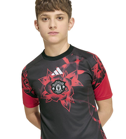 adidas Performance Fodboldtrøje - MUFC Preshi - Mufred/Black