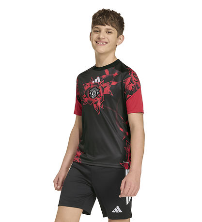 adidas Performance Fodboldtrøje - MUFC Preshi - Mufred/Black