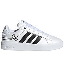 adidas Performance Sko - Grand Court 3.0 J - Ftwwht/Cblack/Hirey