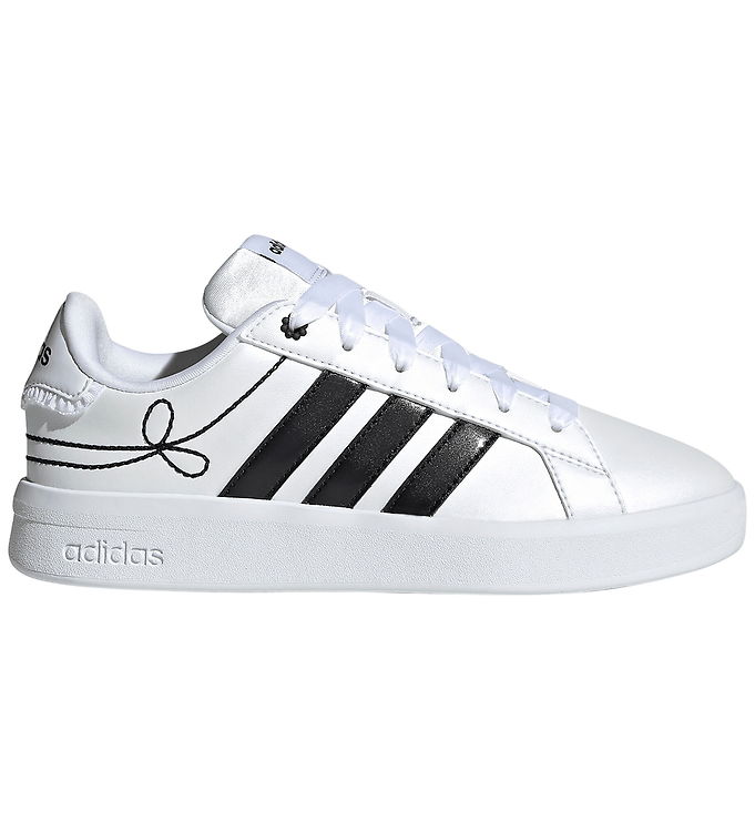 adidas Performance Sko - Grand Court 3.0 J - Ftwwht/Cblack/Hirey