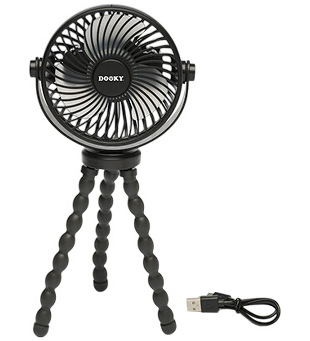 Dooky Ventilator für Kinderwagen/Buggy - Deluxe - Schwarz - Dooky - One Size - Zubehör