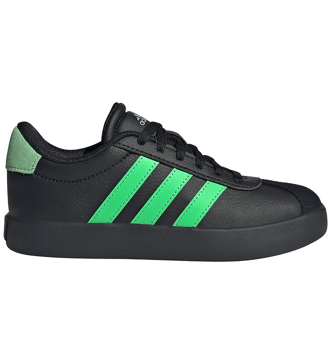 adidas Performance Sko - VL Court 3.0 K - Cblack/Scrgrn/Carbon