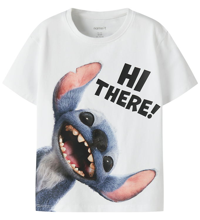 NAME IT Stitch T-shirt Jylle Bright White