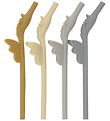 Konges Sløjd Straws - 4-Pack - Silicone - Unicorn - Quarry Mix