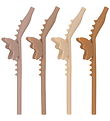 Konges Sløjd Straws - 4-Pack - Silicone - Dragon - Blush Mix