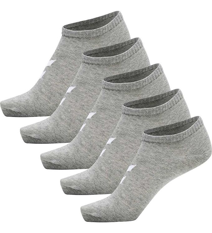 Hummel Ankelstrømper - hmlMATCH ME SOCK - 5-pak - Grey Melange