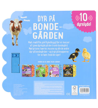 Forlaget Tukan Bog - Stor Papbog m. 10 Lyde - Dyr På Bondegården