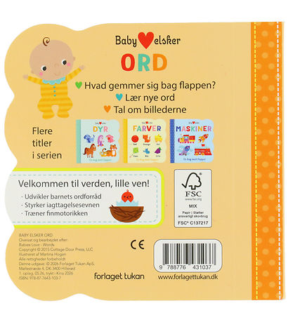 Forlaget Tukan Bog - Baby Elsker Ord - DA