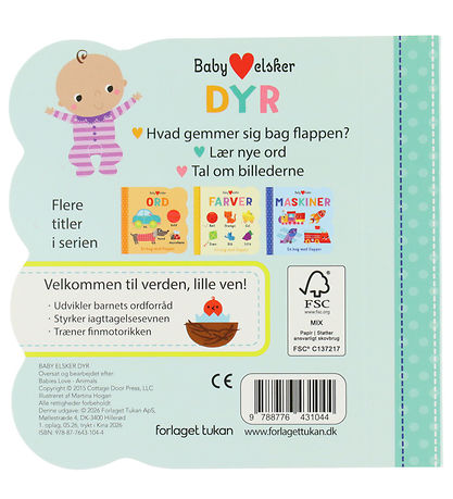 Forlaget Tukan Bog - Baby Elsker Dyr - DA