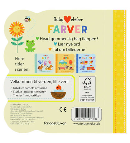 Forlaget Tukan Bog - Baby Elsker Farver - DA