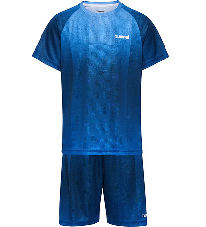 Hummel Træningssæt - hmlJR GRADIENT STRIPE SET - Dress Blues