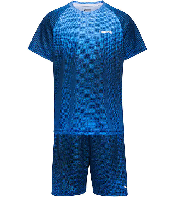 Hummel Træningssæt - hmlJR GRADIENT STRIPE SET - Dress Blues