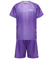 Hummel Træningssæt - hmlJR GRADIENT STRIPE SET - Sea Fog