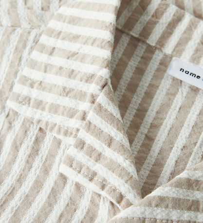 Name It Sæt - Skjorte k/æ/Shorts - NmmFedenis - Chateau Gray