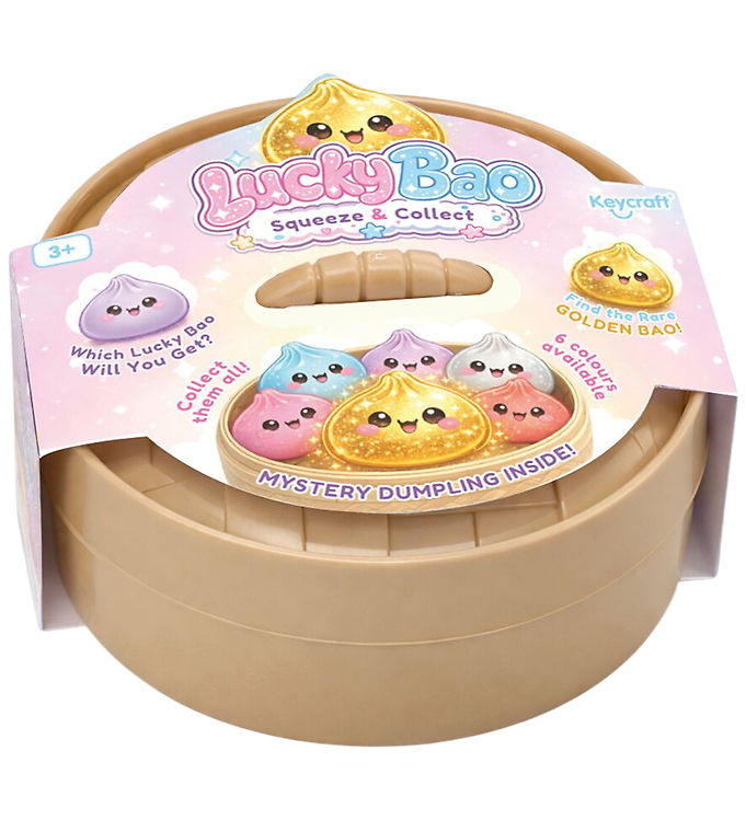 Keycraft dumpling - 9 cm - Large - Lucky Bao - Assorteret