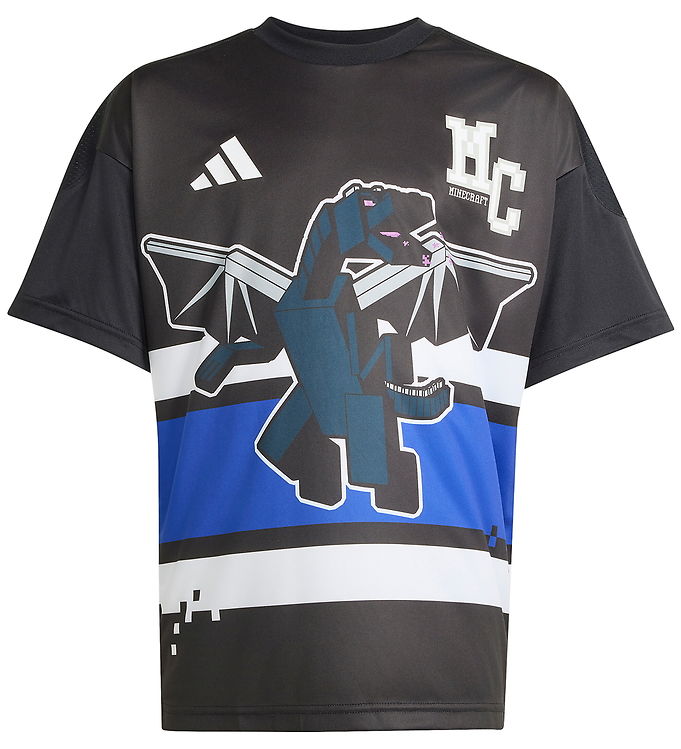 adidas Performance T-shirt - Sort m. Minecraft