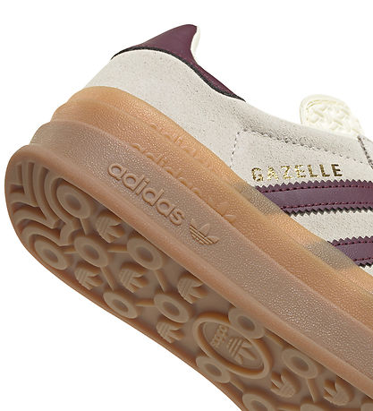 adidas Originals Sko - Gazelle Bold J - Crewht/Maroon/Goldmt
