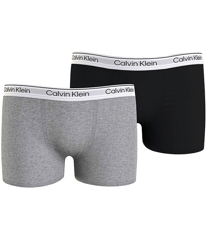 Calvin Klein Boxershorts - 2-pak - Grå/Sort