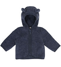 Huttelihut Fleecejakke - Ombre Blue Melange m. Ører
