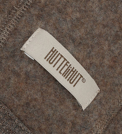 Huttelihut hjelm - Uldfleece - Noos - Brown Melange