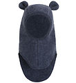 Huttelihut Elefanthue - 1-lags - Uldfleece - Noos - Ombre Blue M
