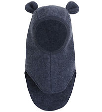 Huttelihut Elefanthue - 1-lags - Uldfleece - Noos - Ombre Blue M