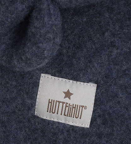 Huttelihut Elefanthue - 1-lags - Uldfleece - Noos - Ombre Blue M