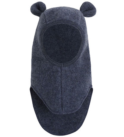 Huttelihut Elefanthue - 1-lags - Uldfleece - Noos - Ombre Blue M