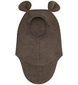 Huttelihut Elefanthue - 1-lags - Uldfleece - Noos - Brown Melang