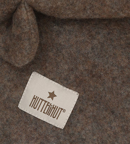Huttelihut Elefanthue - 1-lags - Uldfleece - Noos - Brown Melang