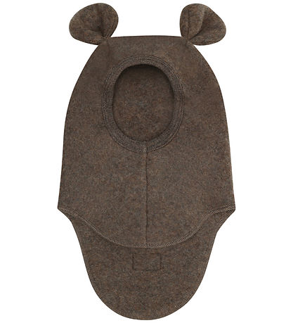 Huttelihut Elefanthue - 1-lags - Uldfleece - Noos - Brown Melang