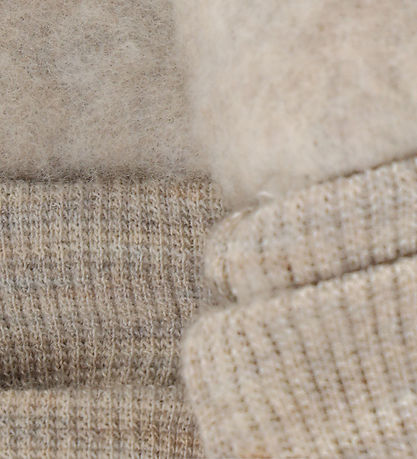 Huttelihut Luffer - Uldfleece - 2-lags - Noos - Camel Melange