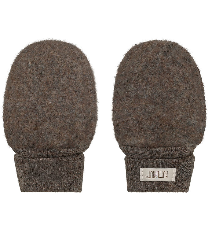 Huttelihut Luffer - Uldfleece - 2-lags - Noos - Brown Melange billede