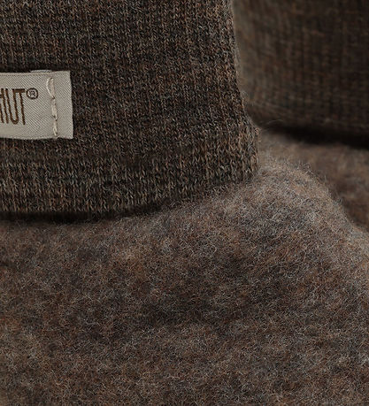 Huttelihut Futter - Uldfleece - 2-lags - Noos - Brown Melange
