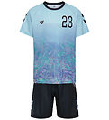 Hummel Træningssæt - hmlSHIMMER - Skyway/Sort