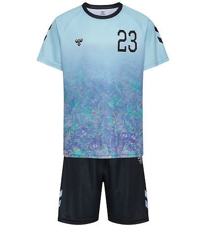 Hummel Træningssæt - hmlSHIMMER - Skyway/Sort