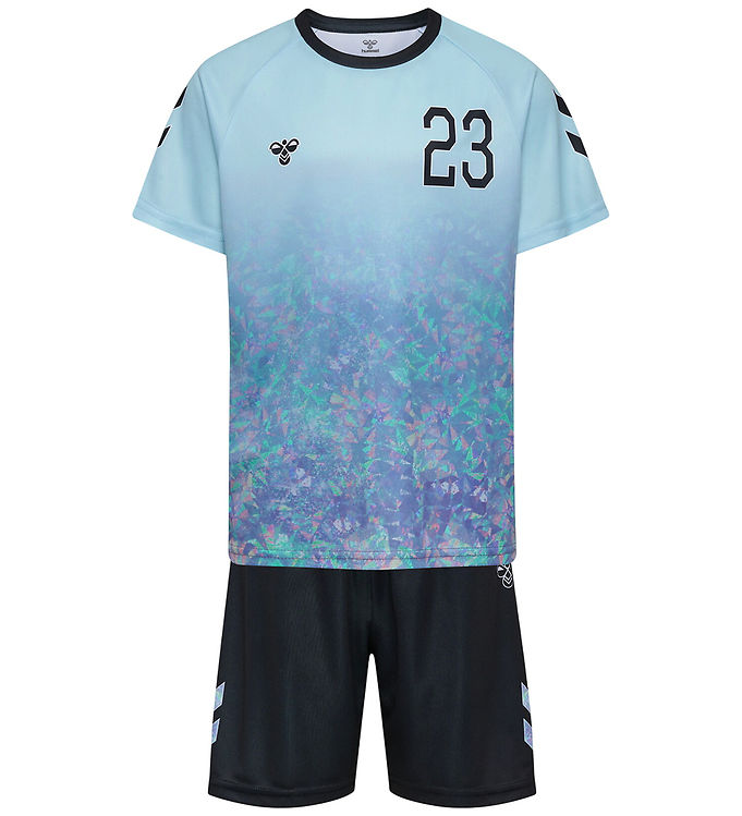 Hummel Træningssæt - hmlSHIMMER - Skyway/Sort