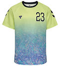 Hummel T-Shirt - hmlSHIMMER - Shadow Lime/Sort