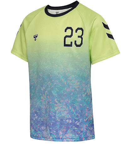 Hummel T-Shirt - hmlSHIMMER - Shadow Lime/Sort