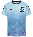 Hummel T-Shirt - hmlSHIMMER - Skyway/Sort