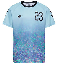 Hummel T-Shirt - hmlSHIMMER - Skyway/Sort