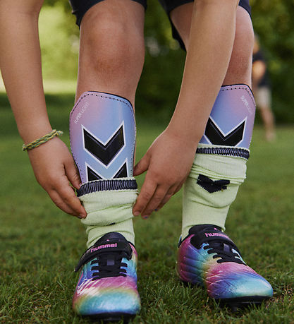 Hummel Benskinner - hmlSHIN Guards Super Light - Sort/Hvid