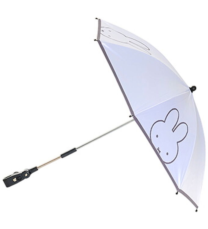 Dooky Parasol/Paraply til Klapvogn - Hvid m. Miffy