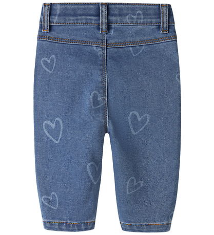 Name It Jeans - NbfRose - NOOS - Medium Blue Denim/Heart